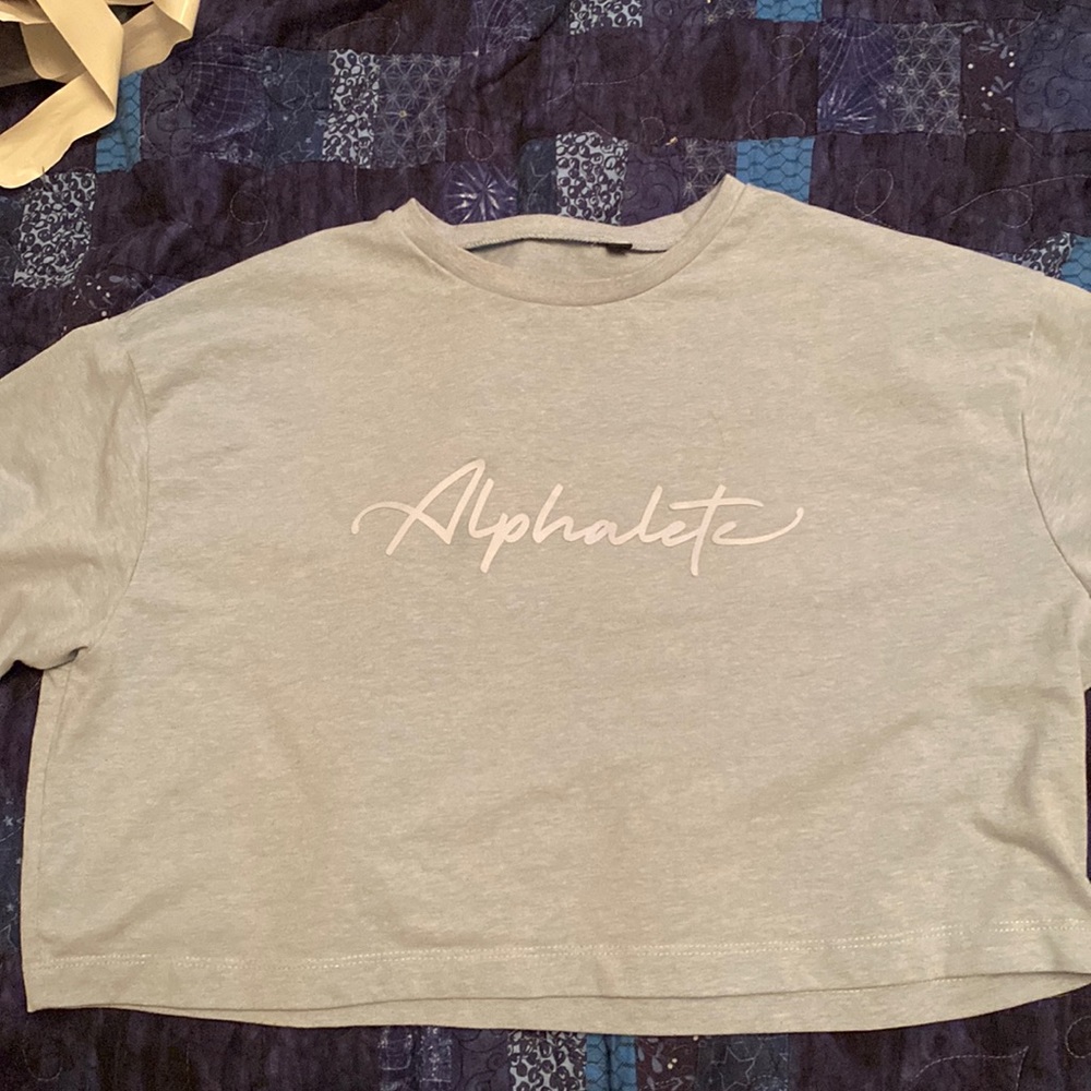 Alphalete blue crop top